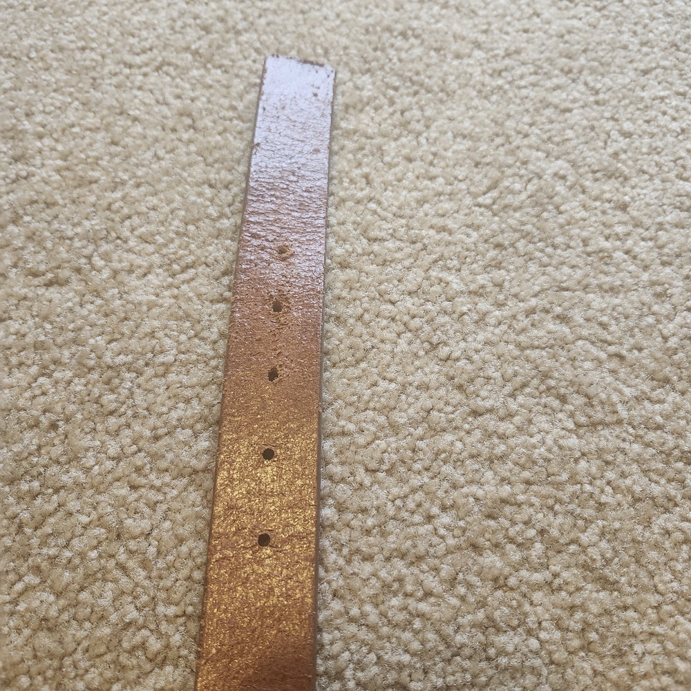 Luxury Premium Italian Leather Brown Belt with Silver Solid Brass Buckle - Picture 4 of 10